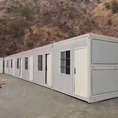 Contenedor de alojamiento de casa Modular para camping prefabricado con panel sándwich incombustible de 20 pies