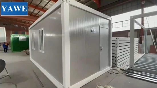 Contenedor de paquete plano de envío de campamento de alojamiento de oficina de sitio portátil modular prefabricado para Filipinas